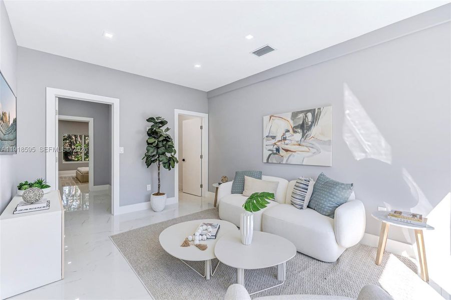 Furnished interior view inside a new home in , Fort Lauderdale (Image 11).