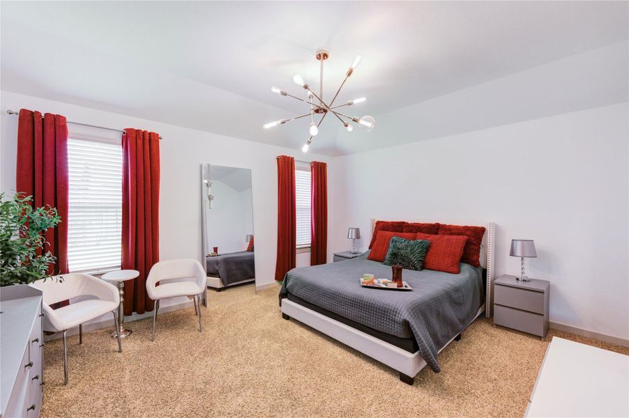 Furnished interior view inside a new home in Palm Royal Estates, Baytown (Image 8). Furnished interior view inside a new home in Palm Royal Estates, Baytown (Image 8).