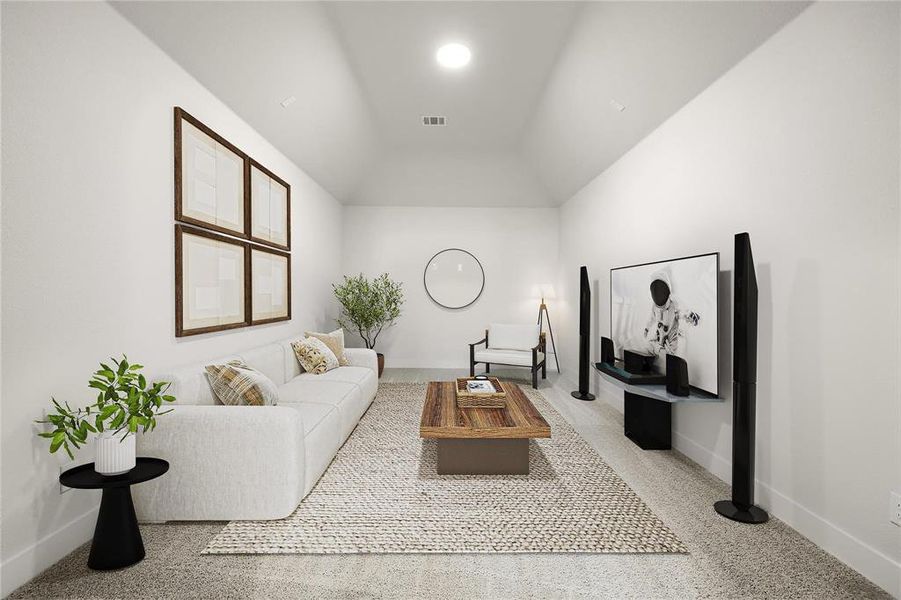 Furnished interior view inside a new home in Chatham Reserve, Providence Village (Image 28).