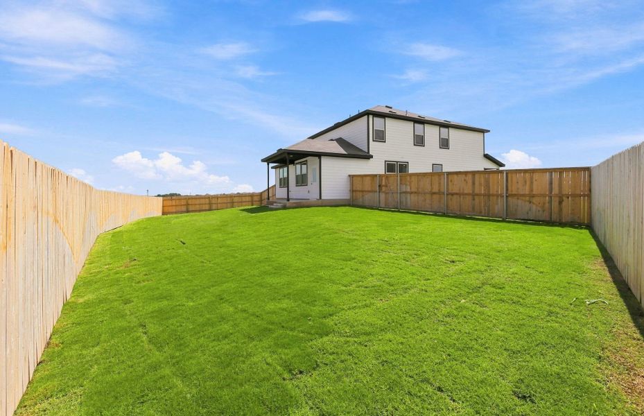 Exterior details and patio area of a home in Sonterra, Jarrell (Image 24).