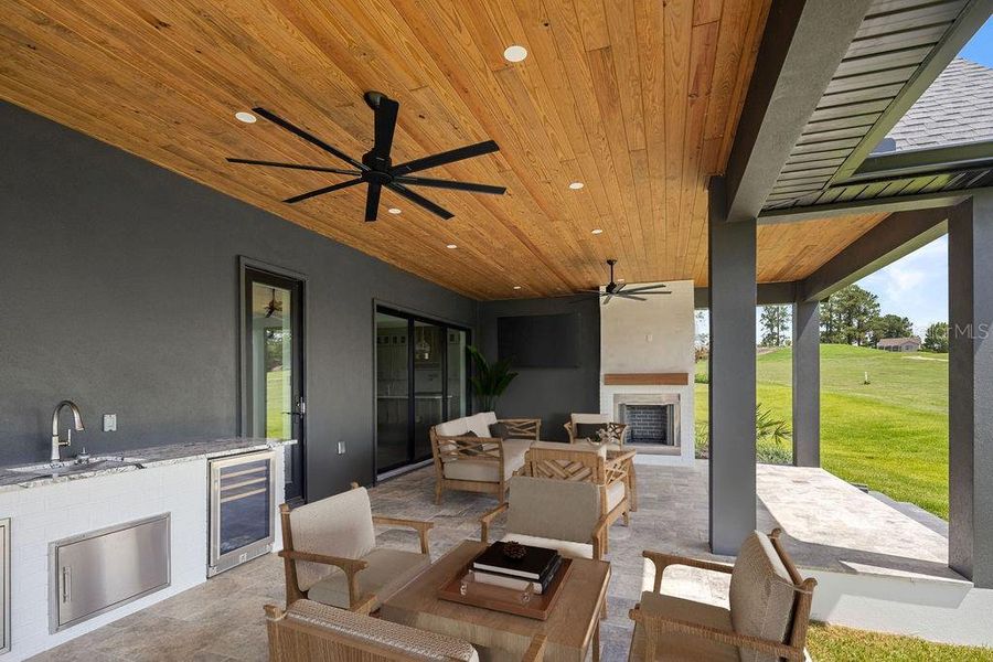 Exterior details and patio area of a home in , Ocala (Image 36).