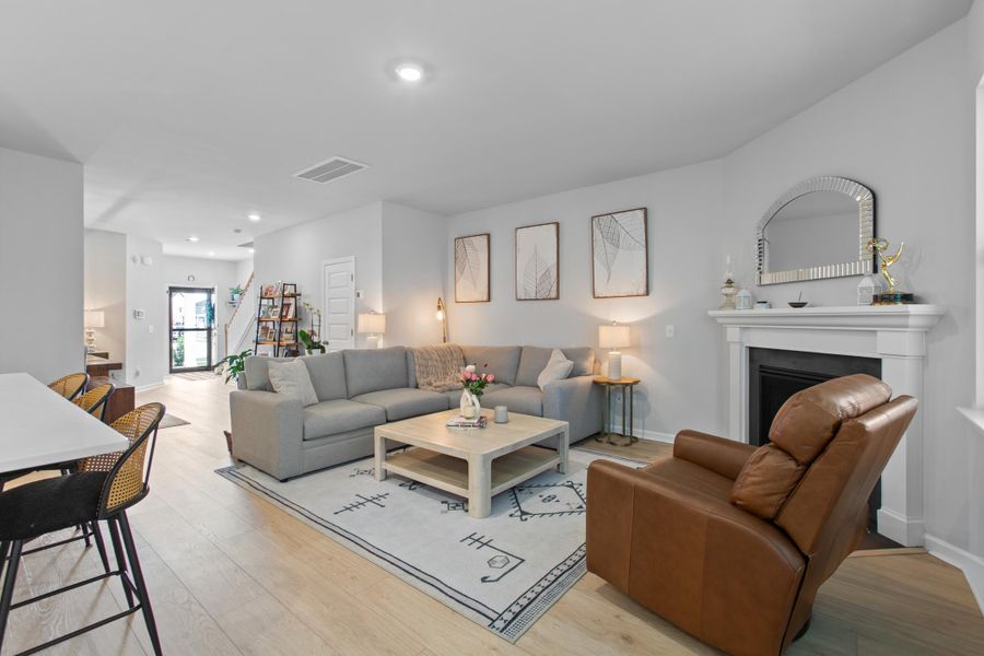 Furnished interior view inside a new home in Sweetgrass at Summers Corner, Summerville (Image 10).