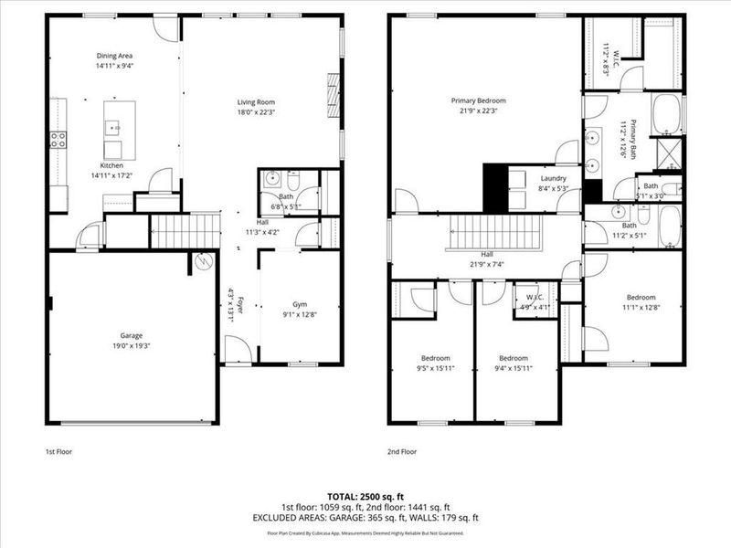 2D floor plan layout of this home in Arrington, Adairsville, GA (Image 5).