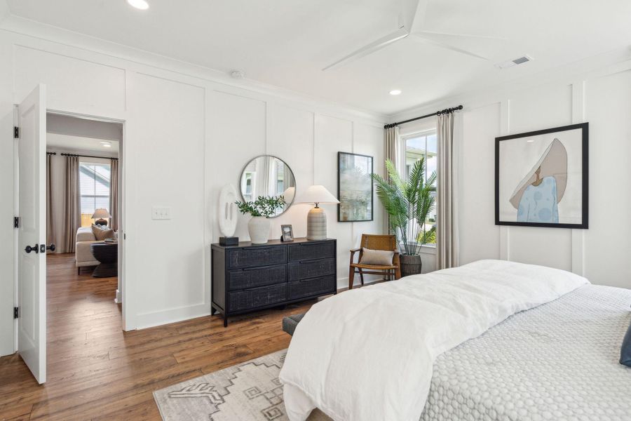Furnished interior view inside a new home in Tidewater at Lakes of Cane Bay, Summerville (Image 7).