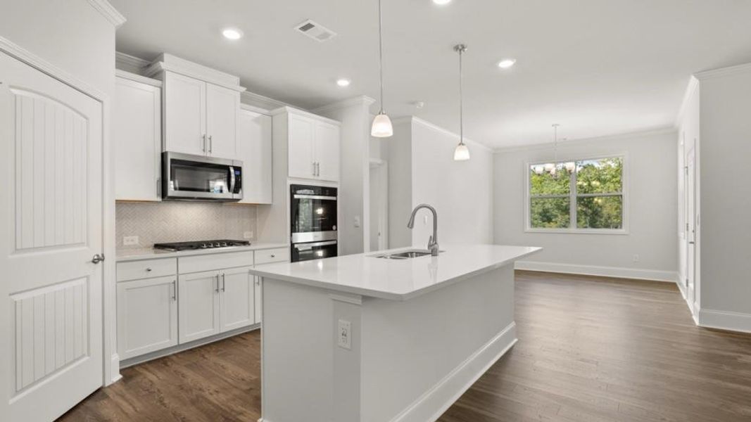Furnished interior view inside a new home in , Dallas (Image 7).