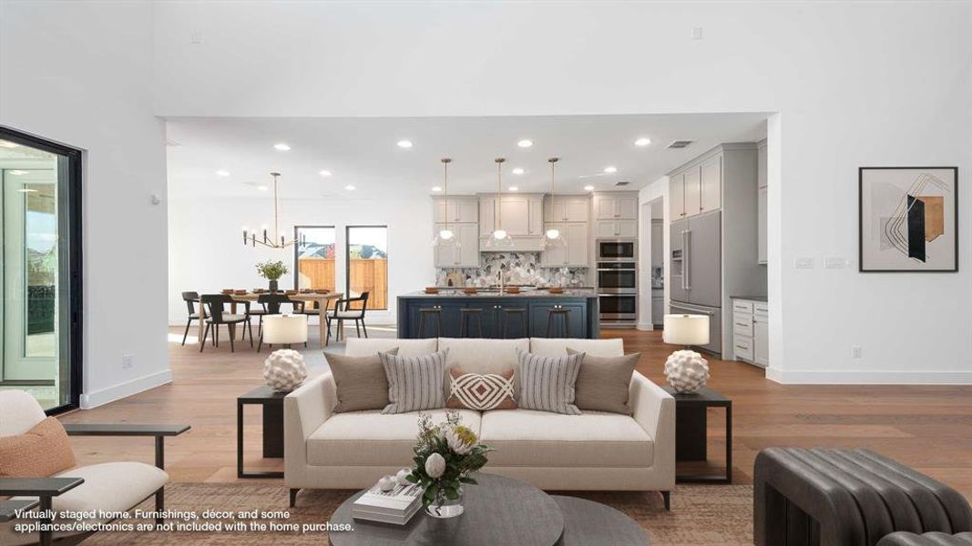 Furnished interior view inside a new home in Fields 60', Frisco (Image 6). Furnished interior view inside a new home in Fields 60', Frisco (Image 6).