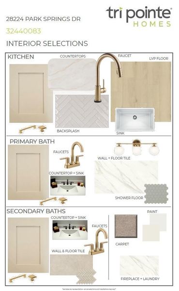 Sample of building materials used in homes in Woodson’s Reserve, Spring (Image 5).