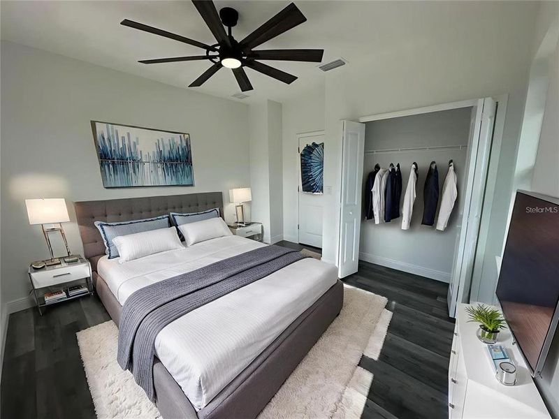 Furnished interior view inside a new home in , Tampa (Image 10). Furnished interior view inside a new home in , Tampa (Image 10).