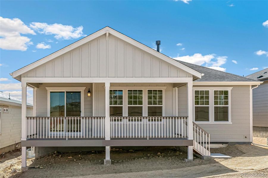 Exterior details and patio area of a home in Terrain Oak Valley, Castle Rock (Image 25). Exterior details and patio area of a home in Terrain Oak Valley, Castle Rock (Image 25).