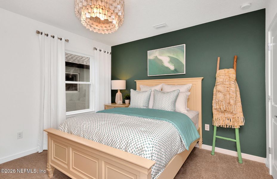 Furnished interior view inside a new home in Wells Landing, Jacksonville (Image 14).