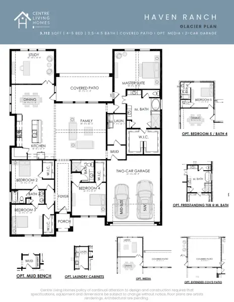2D floor plan layout for the Glacier by Centre Living Homes in Haven Ranch, Waxahachie, TX (Image 3). 2D floor plan layout for the Glacier by Centre Living Homes in Haven Ranch, Waxahachie, TX (Image 3).