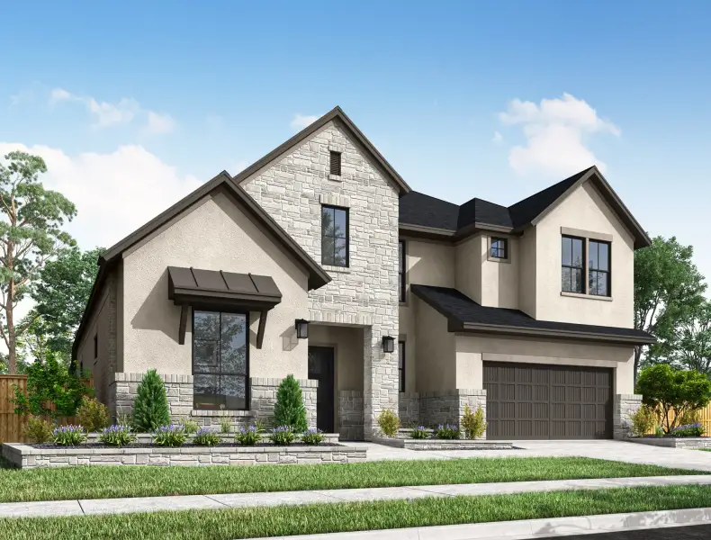 Representative exterior photo of a completed home built from the Windsor by Tri Pointe Homes in Evergrove, Richmond, TX (Image 18).