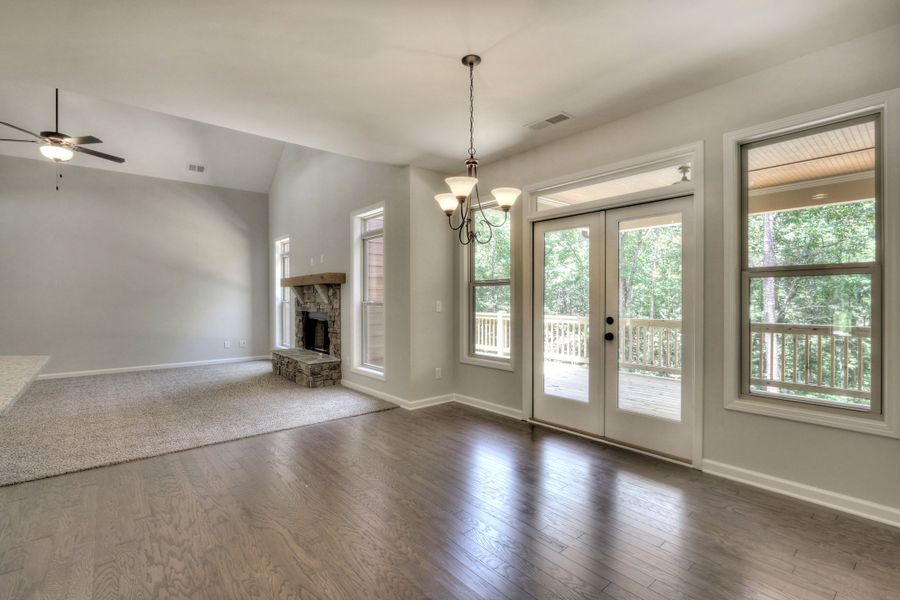 Representative unfurnished interior of a home built from the The Huntleigh by Bamford and Company in Rowland Springs, Cartersville (Image 39).