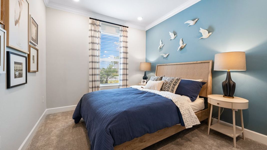 Furnished interior view inside a new home in Esplanade at Wiregrass Ranch, Wesley Chapel (Image 16). Furnished interior view inside a new home in Esplanade at Wiregrass Ranch, Wesley Chapel (Image 16).