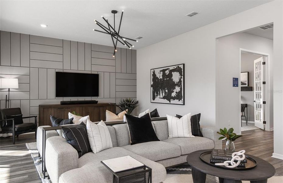 Furnished interior view inside a new home in Caldera, Spring Hill (Image 17). Furnished interior view inside a new home in Caldera, Spring Hill (Image 17).