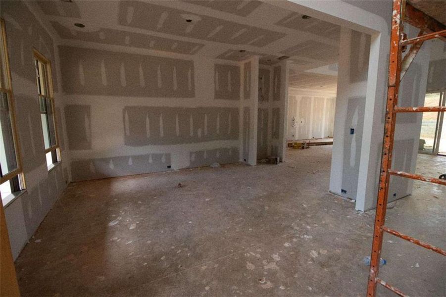 In-progress construction of a new home in , Monroe, GA (Image 34).