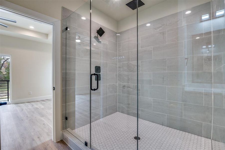 Close-up of interior finishes inside a home in , Dallas (Image 8).