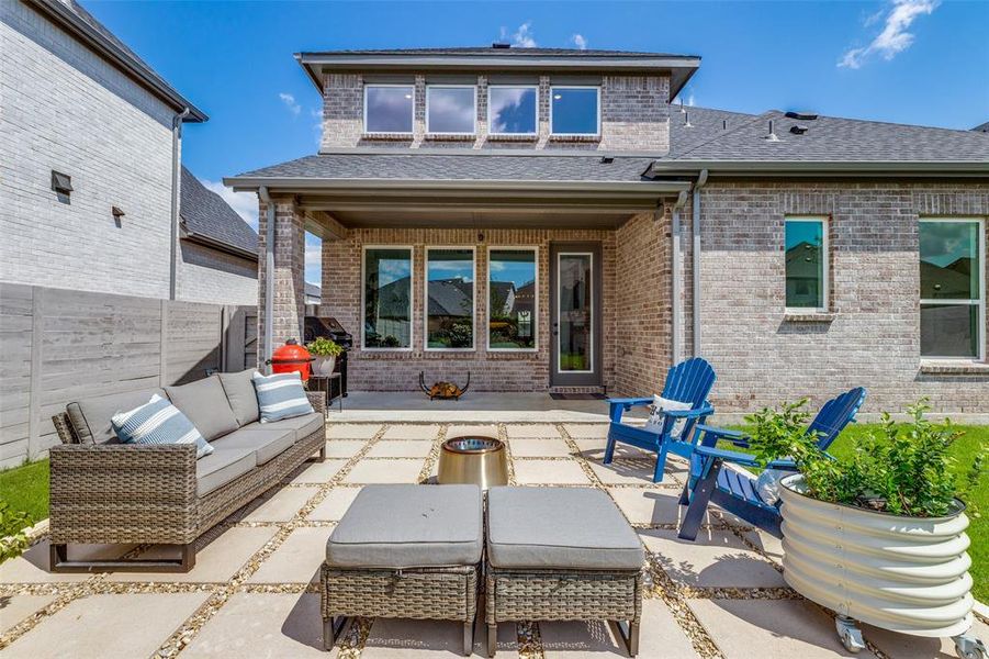 Exterior details and patio area of a home in , McKinney (Image 3). Exterior details and patio area of a home in , McKinney (Image 3).