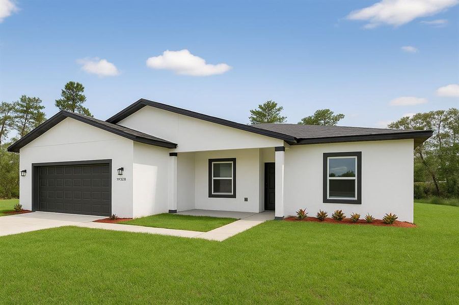 Front exterior of a new home in , Ocala, FL, highlighting curb appeal (Image 2).