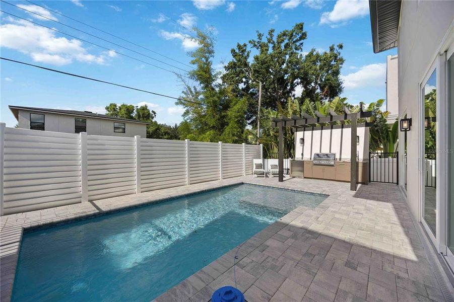 Exterior details and patio area of a home in , Sarasota (Image 29).