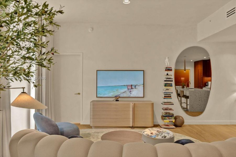 Furnished interior view inside a new home in , Miami (Image 17). Furnished interior view inside a new home in , Miami (Image 17).