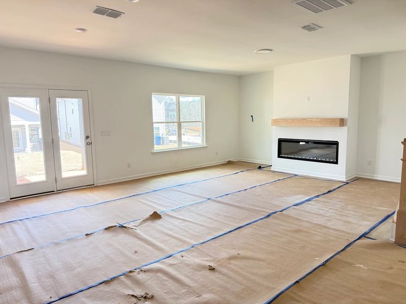 In-progress construction of a new home in Rowland's Grant, Fuquay Varina, NC (Image 13). In-progress construction of a new home in Rowland's Grant, Fuquay Varina, NC (Image 13).