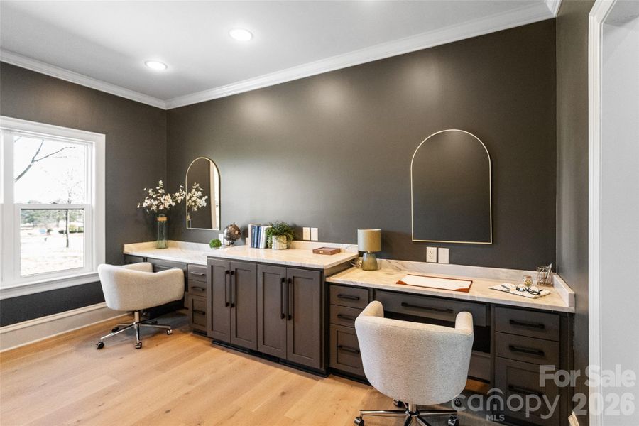 Furnished interior view inside a new home in , Indian Trail (Image 38). Furnished interior view inside a new home in , Indian Trail (Image 38).