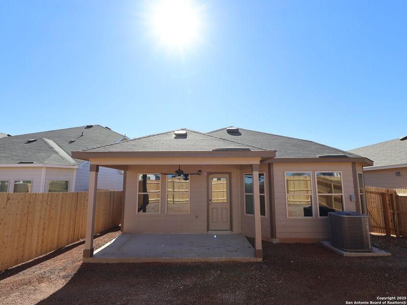 Exterior details and patio area of a home in Park Place, New Braunfels (Image 22).