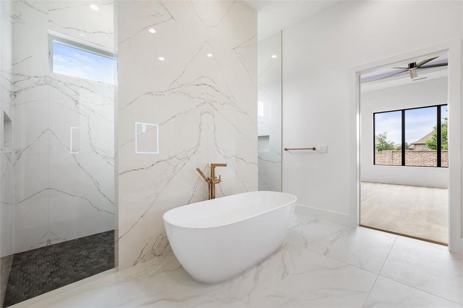 Primary Bath with Walk In Shower & Separate Soaking Tub Primary Bath with Walk In Shower & Separate Soaking Tub
