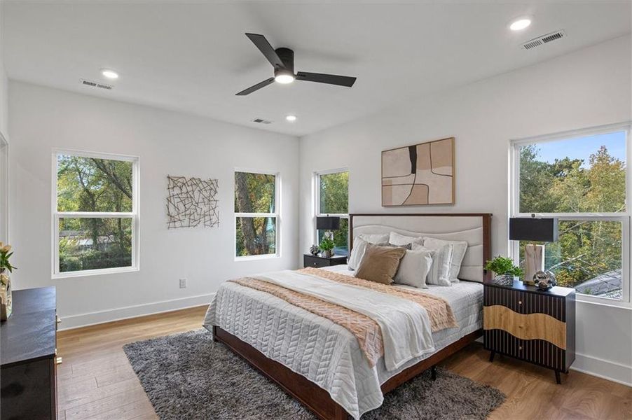 Furnished interior view inside a new home in , Atlanta (Image 5). Furnished interior view inside a new home in , Atlanta (Image 5).