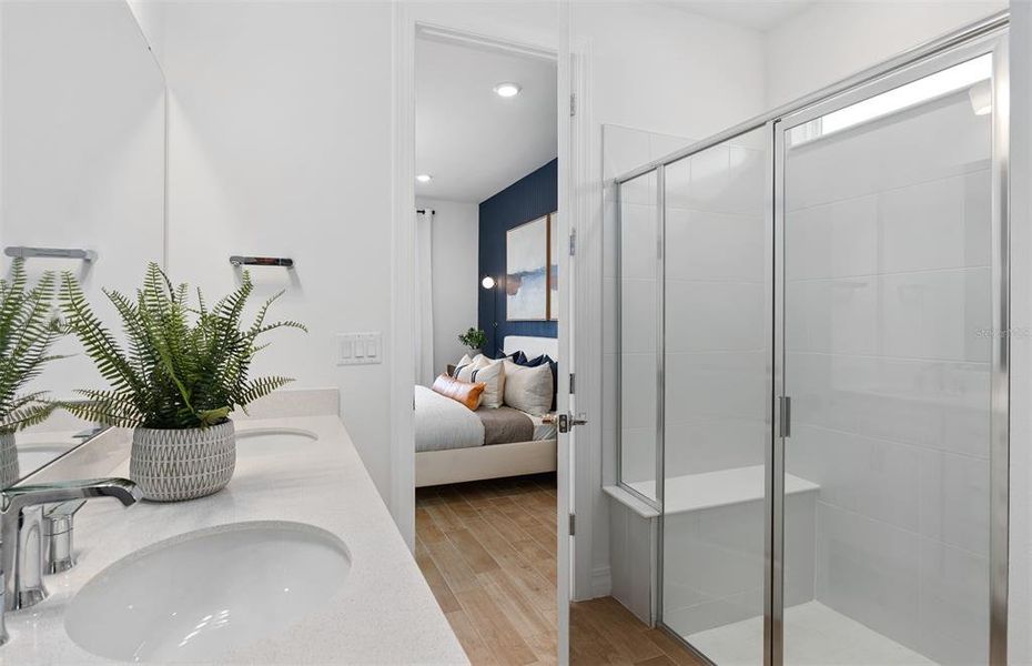 Furnished interior view inside a new home in Bridgewalk, St. Cloud (Image 4).