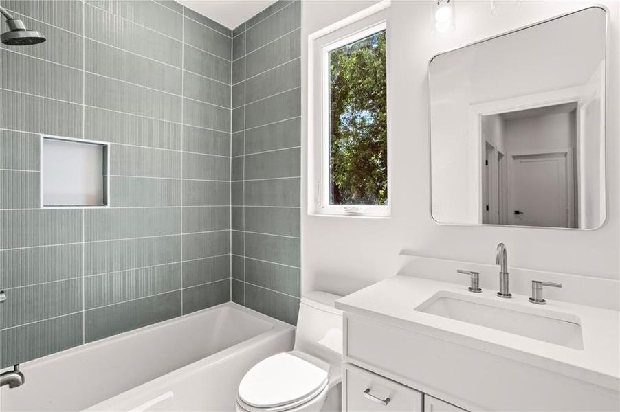 Furnished interior view inside a new home in , Atlanta (Image 18).
