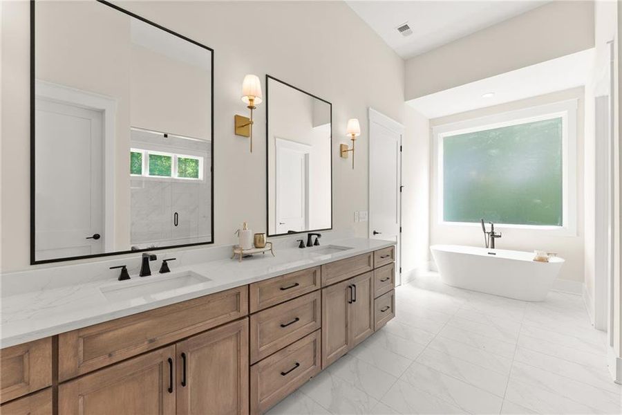 Furnished interior view inside a new home in , Hoschton (Image 35).