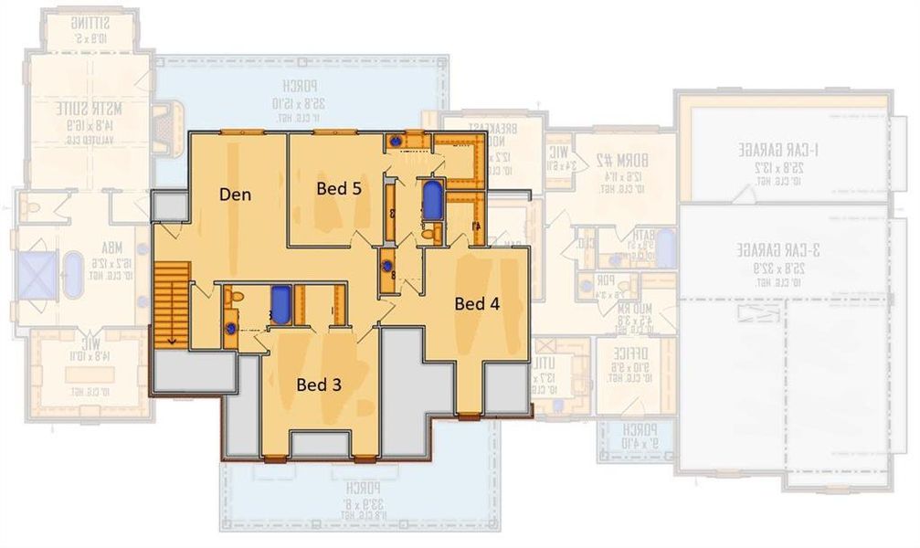 2D floor plan layout of this home in , Acworth, GA (Image 5).