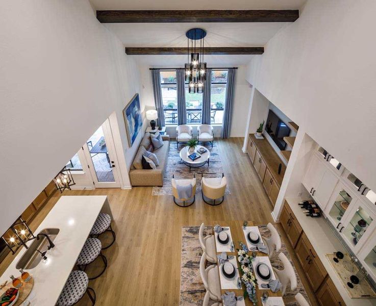 Representative Family Room - some options shown