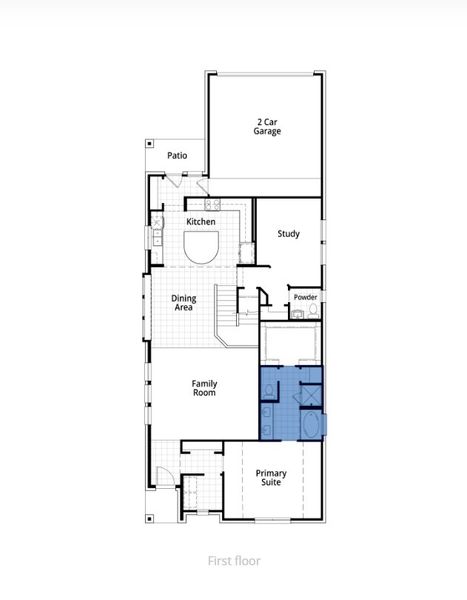 2D floor plan layout for the London Plan by Highland Homes in Goodland: 40ft. lots, Midlothian, TX (Image 21).