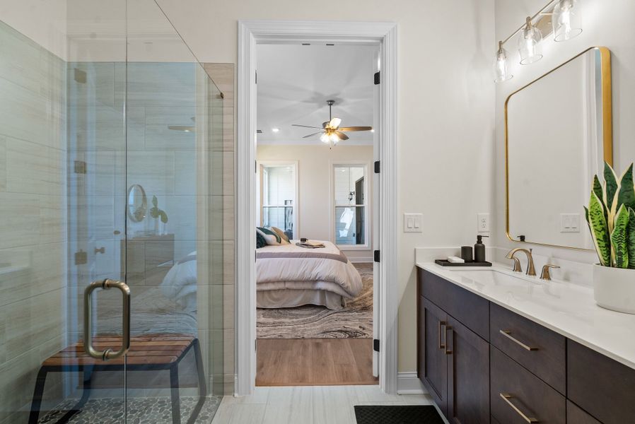 Representative furnished interior of a home built from the The Kenton by The Providence Group in Waterhaven, Cumming (Image 29).