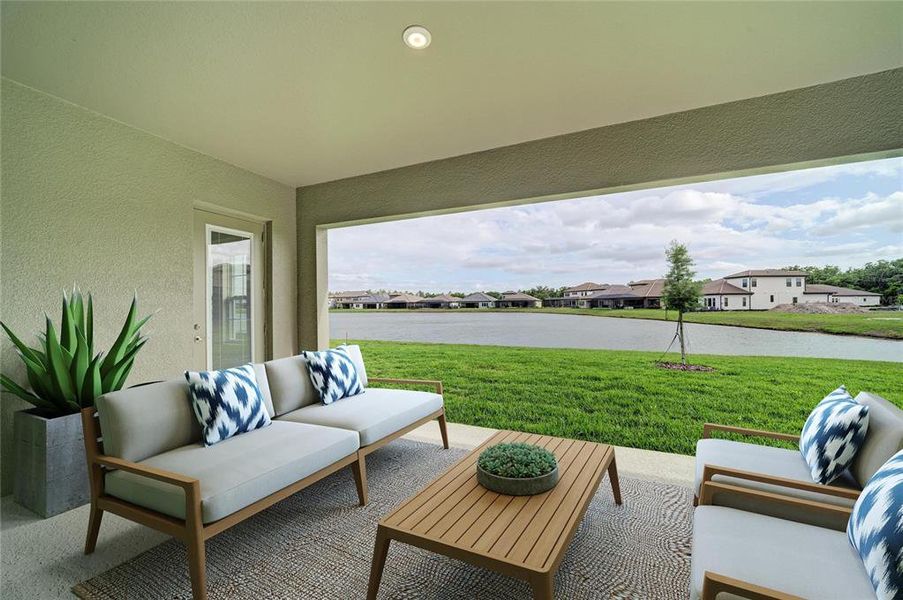 Exterior details and patio area of a home in Hawkstone, Lithia (Image 3).