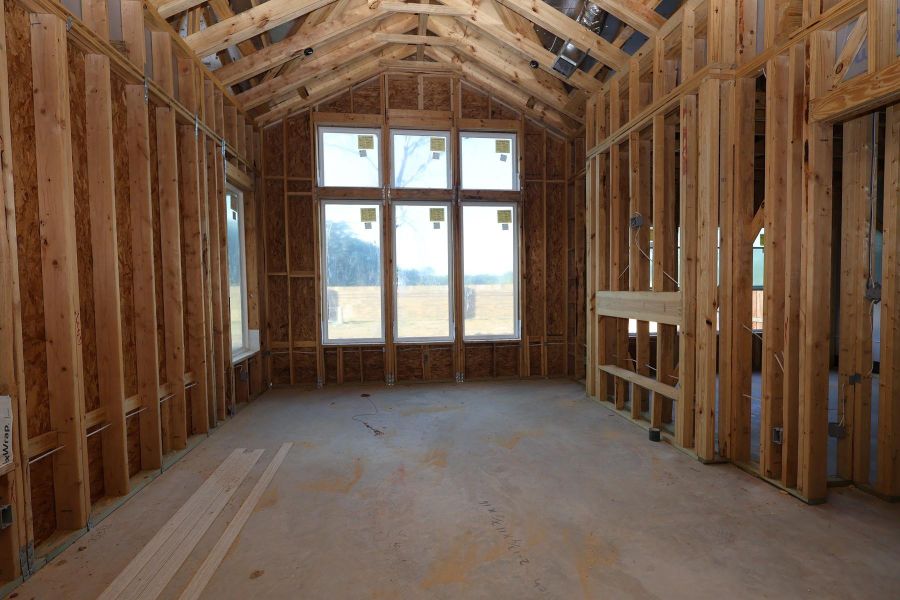 In-progress construction of a new home in Woodson’s Reserve, Spring, TX (Image 7).