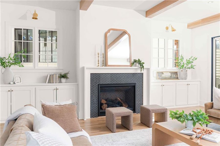 Furnished interior view inside a new home in , Atlanta (Image 47). Furnished interior view inside a new home in , Atlanta (Image 47).