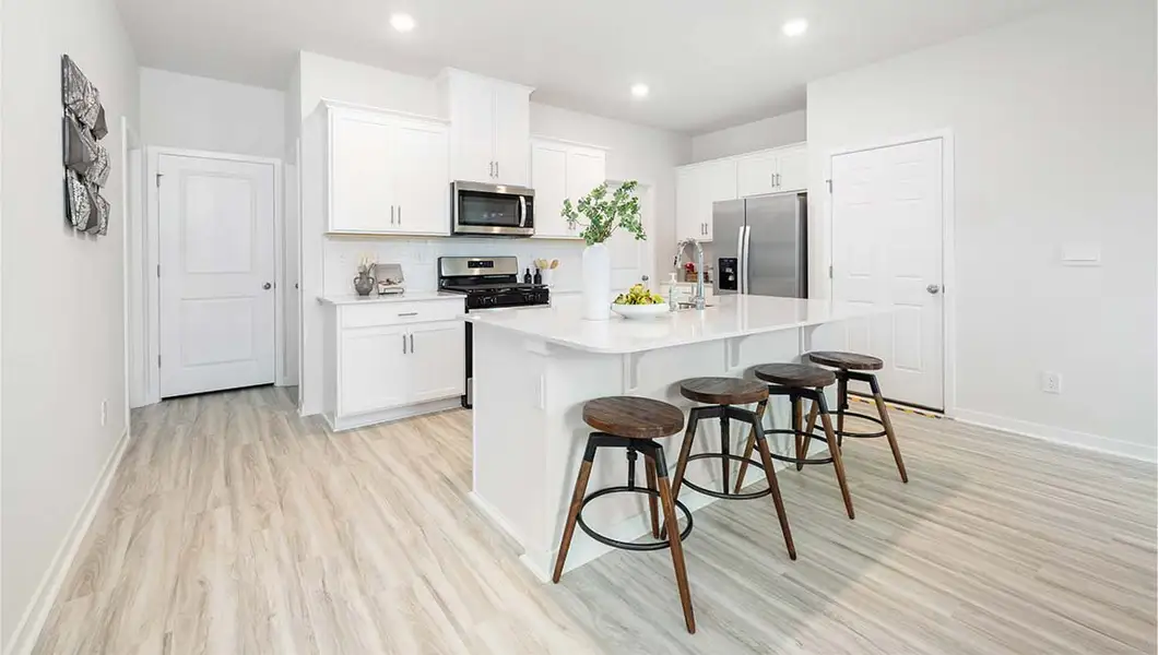 Furnished interior view inside a new home in Reedy Creek Preserve, Charlotte (Image 4).