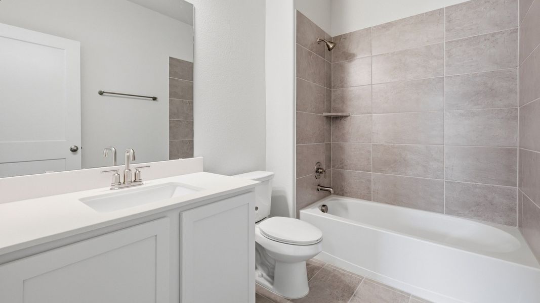 Furnished interior view inside a new home in Collin Creek, Plano (Image 36).