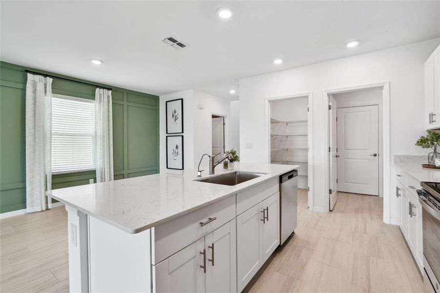 Furnished interior view inside a new home in , San Antonio (Image 15).