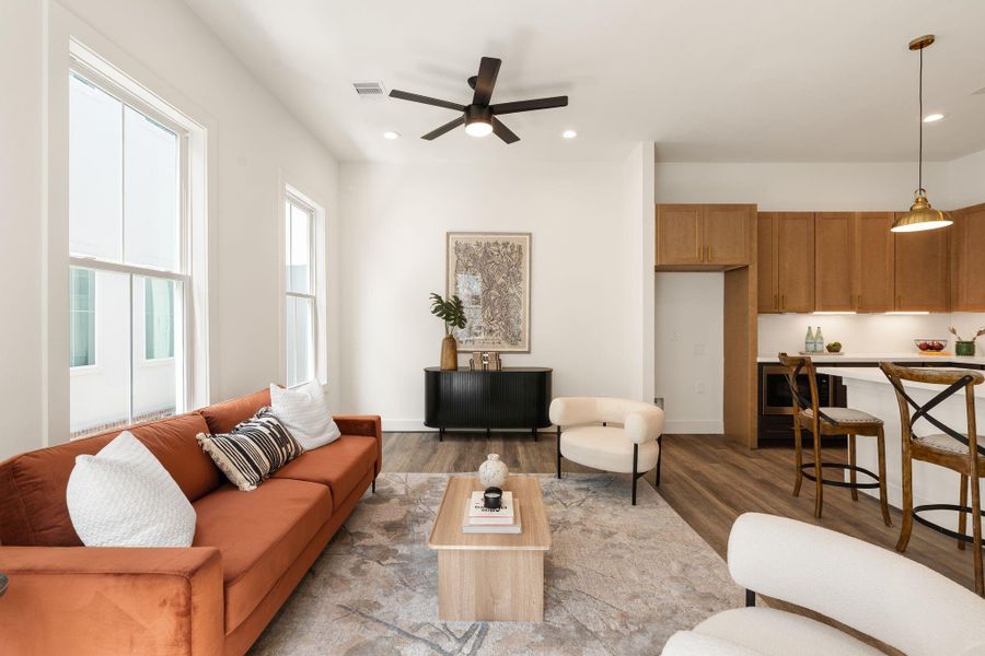 Furnished interior view inside a new home in , Houston (Image 17).