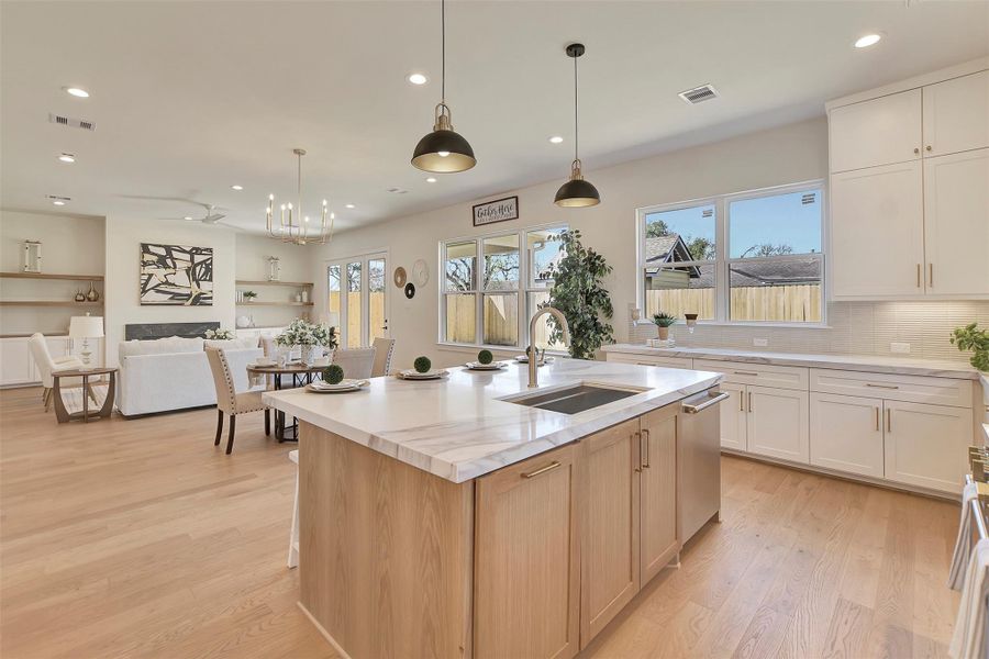 Furnished interior view inside a new home in , Houston (Image 31).