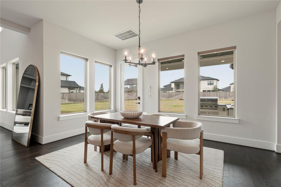 Furnished interior view inside a new home in , Cypress (Image 32).
