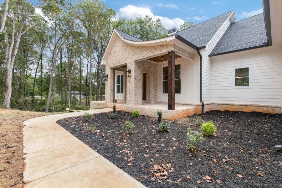 Exterior details and patio area of a home in , Canton (Image 29).