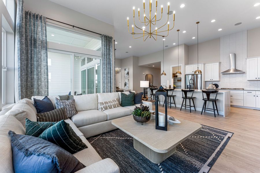 Furnished interior view inside a new home in Macanta, Castle Rock (Image 8).