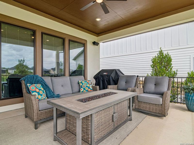 Exterior details and patio area of a home in Kissing Tree, San Marcos (Image 29). Exterior details and patio area of a home in Kissing Tree, San Marcos (Image 29).