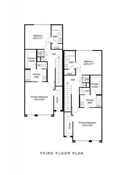 2D floor plan layout of this home in , Atlanta, GA (Image 5).